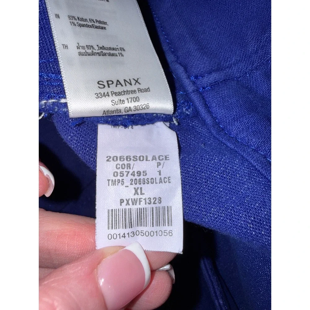 Spanx Denim Leggings Blue Lapis High Waisted Skinny Jeans XL 2066 NEW - Picture 5 of 10